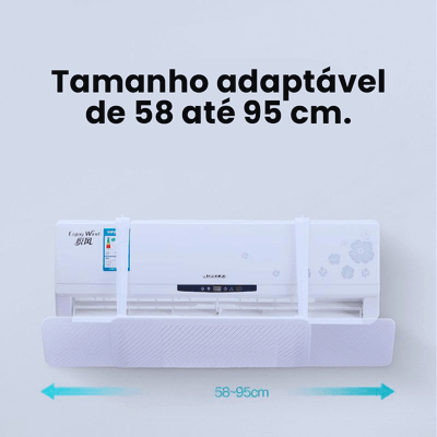 Defletor de Ar Condicionado - Ajustável - Em Acrílico