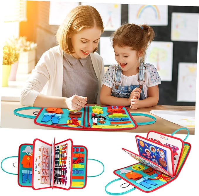 Brinquedos de Viagem Crianças Sensoriais Montessori 1-4 Anos Educação Desenvolvimento