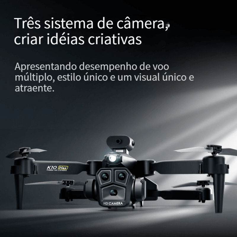 Drone Profissional com Câmera em 8K Ultra HD com Gps Wifi e Desvio Automático | K10 Max 2.0