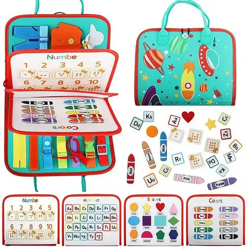 Brinquedos de Viagem Crianças Sensoriais Montessori 1-4 Anos Educação Desenvolvimento