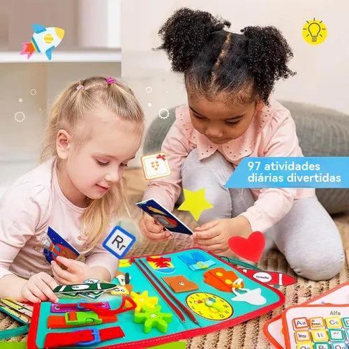 Brinquedos de Viagem Crianças Sensoriais Montessori 1-4 Anos Educação Desenvolvimento