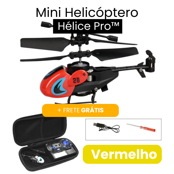 Mini Helicóptero Hélice Pro™ - Ganhe o dobro de diversão (Compre 1 Leve2)