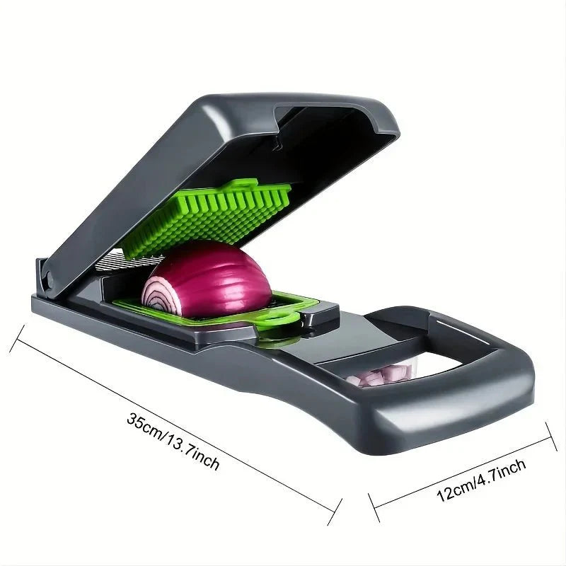 ChefMax 16X - Fatiador Multifuncional com 16 Peças para Corte de Legumes e Frutas