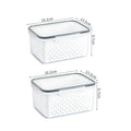 Caixa Organizadora para Geladeira com Cesta de Drenagem - Ideal para Frutas, Legumes e Despensa