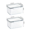 Caixa Organizadora para Geladeira com Cesta de Drenagem - Ideal para Frutas, Legumes e Despensa