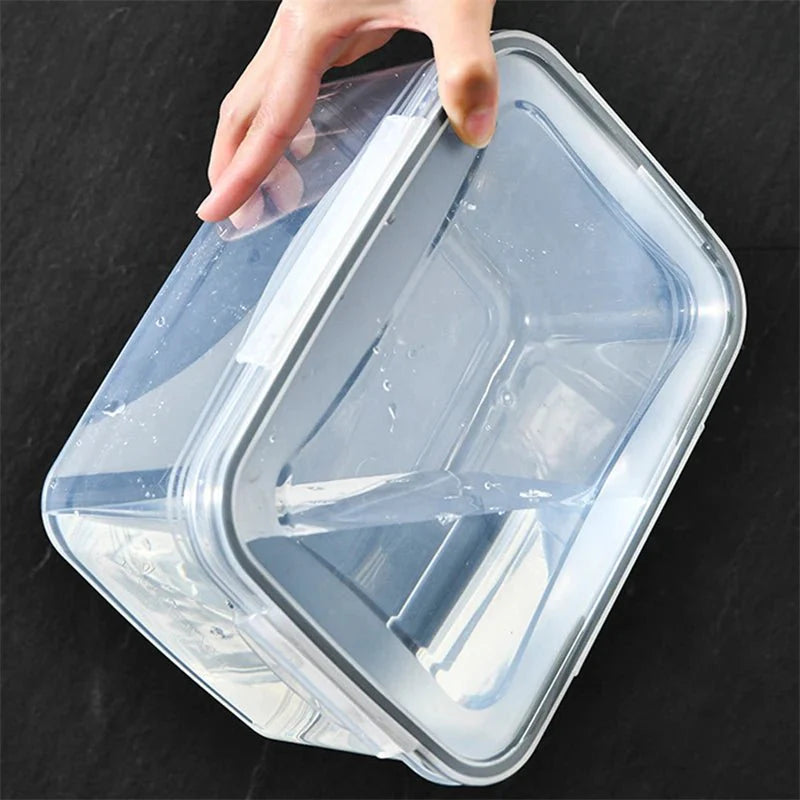 Caixa Organizadora para Geladeira com Cesta de Drenagem - Ideal para Frutas, Legumes e Despensa