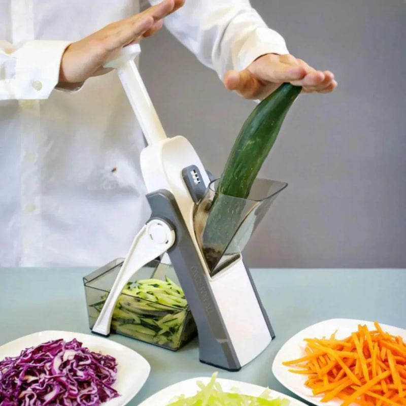 Cortador CehfMax Multifuncional 5 em 1 - Cortador e Fatiador de Legumes Manual 5 em 1