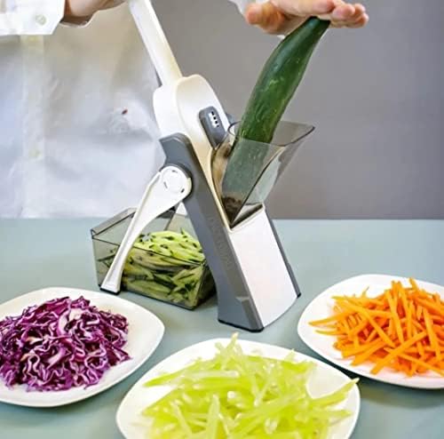 Cortador CehfMax Multifuncional 5 em 1 - Cortador e Fatiador de Legumes Manual 5 em 1
