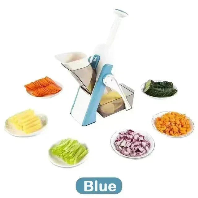 Cortador CehfMax Multifuncional 5 em 1 - Cortador e Fatiador de Legumes Manual 5 em 1