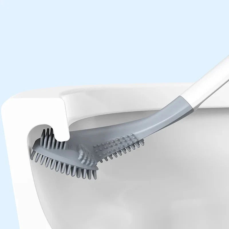 Escova Sanitária Silicone Longa com Suporte