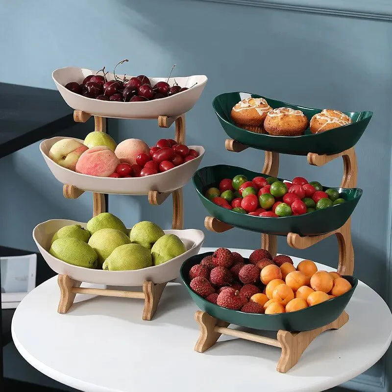 Fruteira organizadora com 3 andares