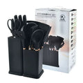 Kitchen Set Lux - Conjunto de Utensílios de Cozinha 19 Peças - Antiaderente com Cabos de Madeira