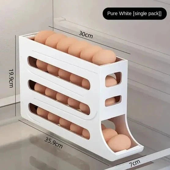 Porta-ovos para geladeira com Rolamento Automático