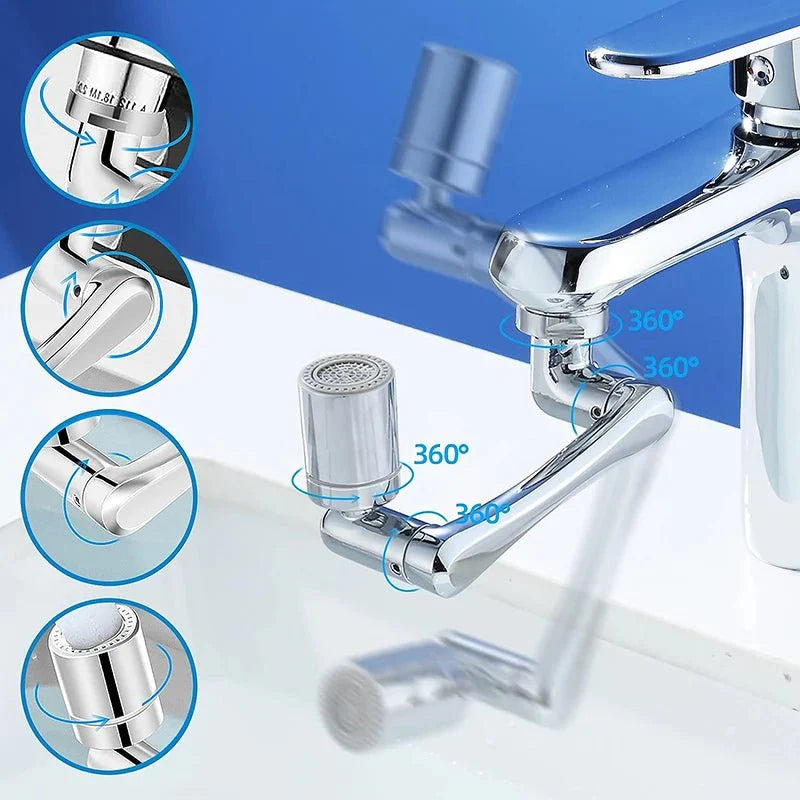 Pague 2 e Leve 3 Unidades - Sprayer Head - Extensor Universal em Inox com Rotação de 1080°